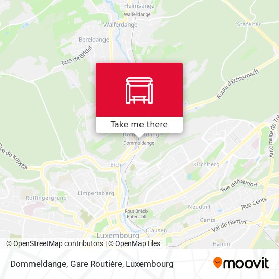 Dommeldange, Gare Routière map