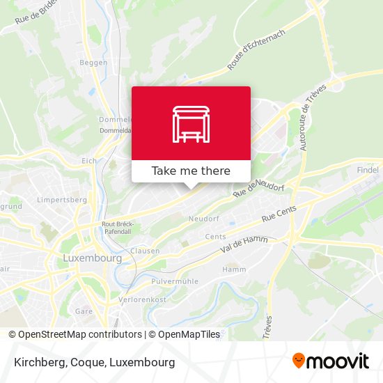 Kirchberg, Coque Karte