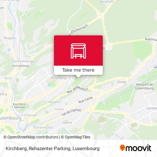 Kirchberg, Rehazenter Parking map