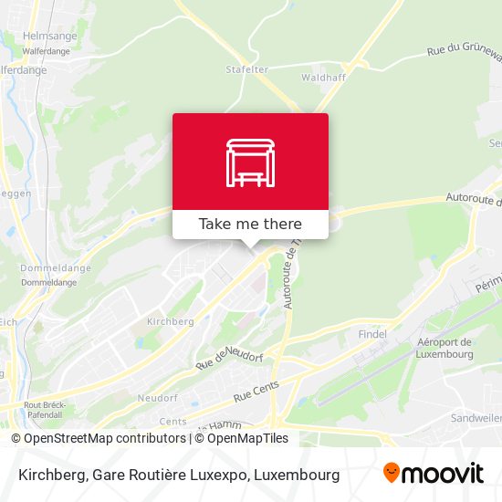 Kirchberg, Gare Routière Luxexpo Karte