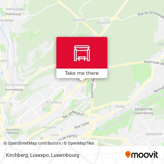Kirchberg, Luxexpo Karte