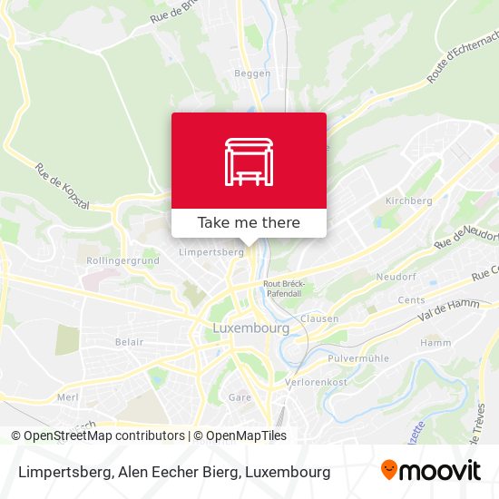 Limpertsberg, Alen Eecher Bierg map