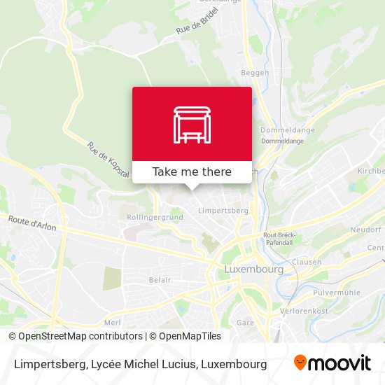 Limpertsberg, Lycée Michel Lucius map