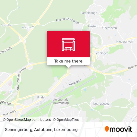 Senningerberg, Autobunn map