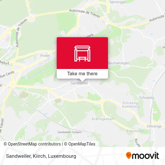 Sandweiler, Kiirch map