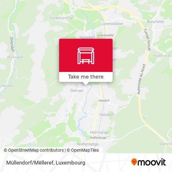 Müllendorf/Mëlleref Karte