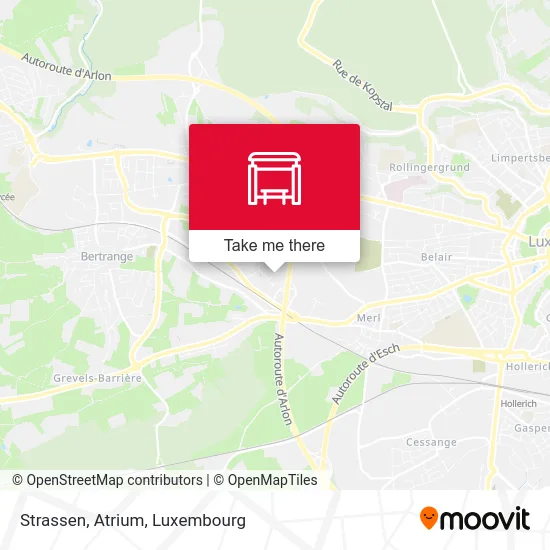 Strassen, Atrium map