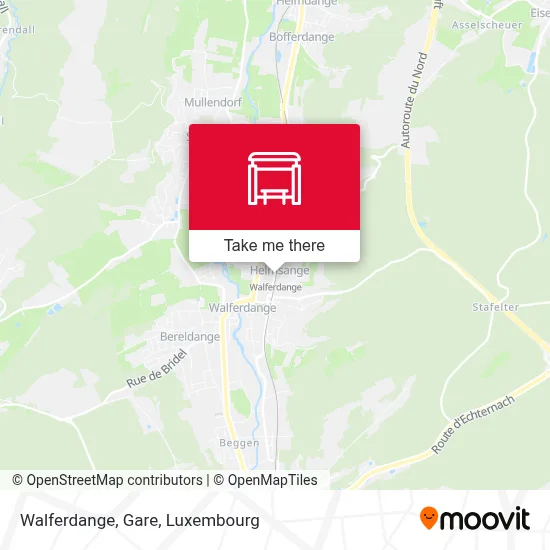 Walferdange, Gare map