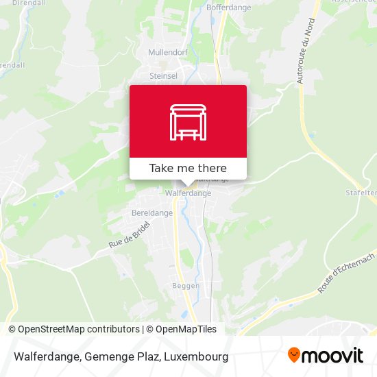 Walferdange, Gemenge Plaz map