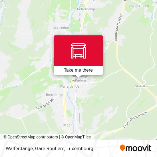 Walferdange, Gare Routière map