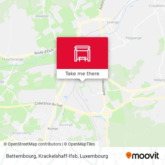 Bettembourg, Krackelshaff-Ifsb map