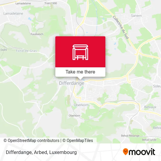 Differdange, Arbed map