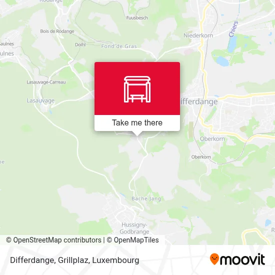 Differdange, Grillplaz map