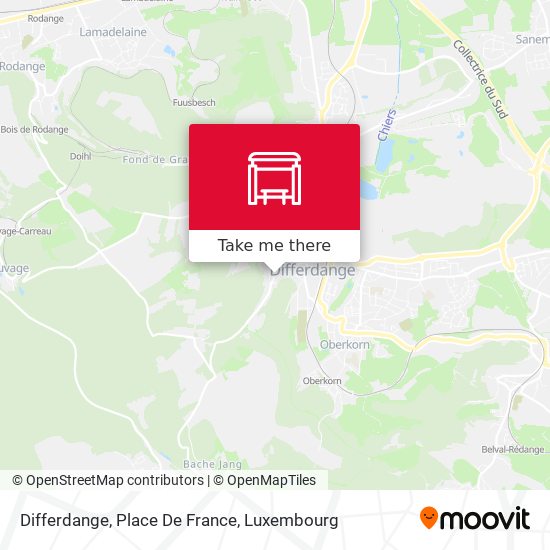 Differdange, Place De France map