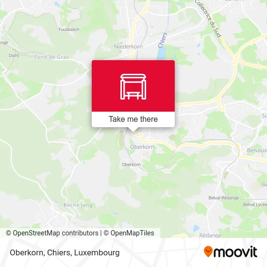 Oberkorn, Chiers map