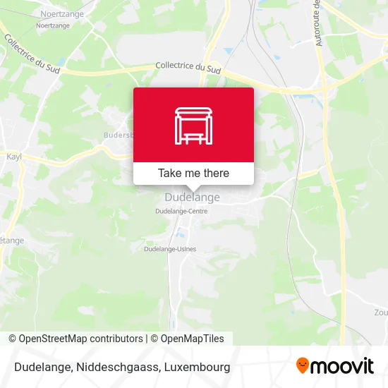 Dudelange, Niddeschgaass map