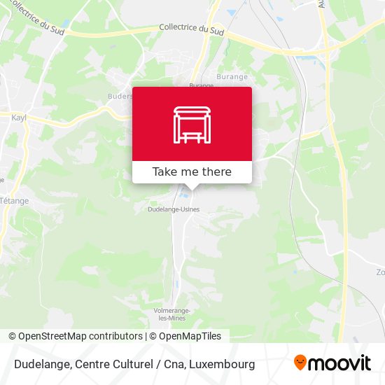 Dudelange, Centre Culturel / Cna map