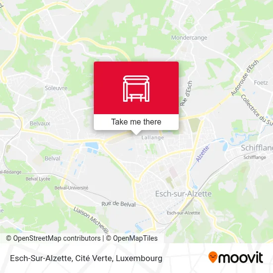 Esch-Sur-Alzette, Cité Verte map