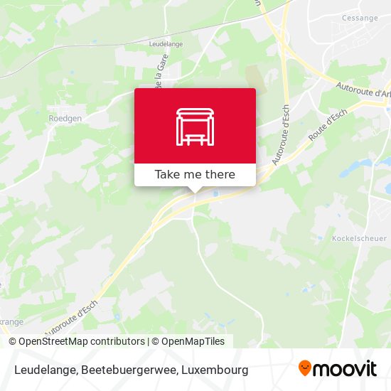 Leudelange, Beetebuergerwee Karte