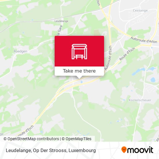 Leudelange, Op Der Strooss map