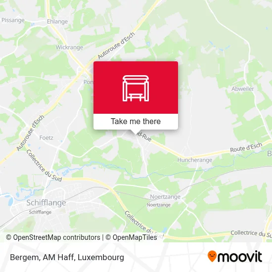 Bergem, AM Haff map