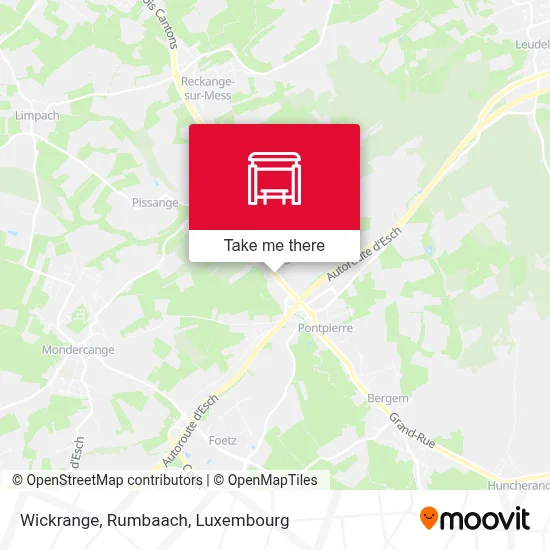 Wickrange, Rumbaach map