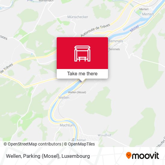 Wellen, Parking (Mosel) Karte