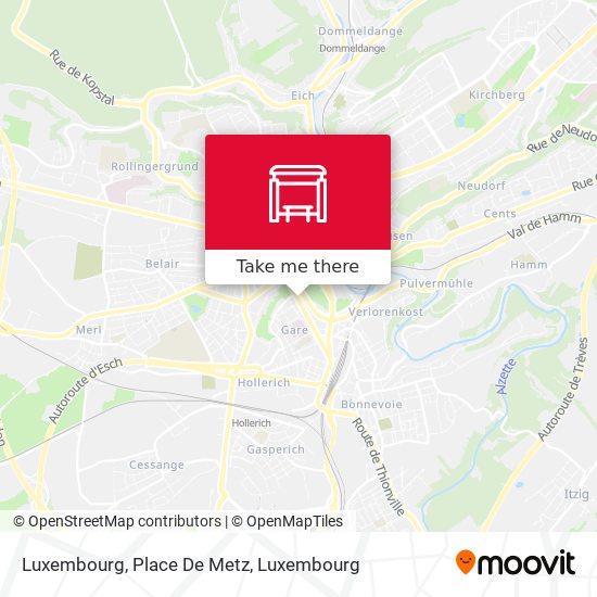 Luxembourg, Place De Metz map