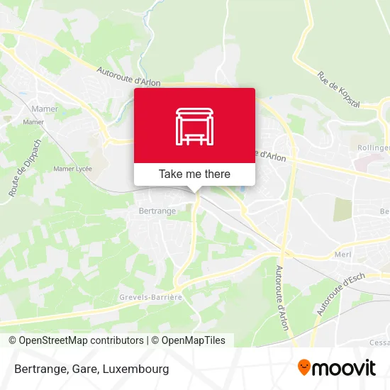 Bertrange, Gare map