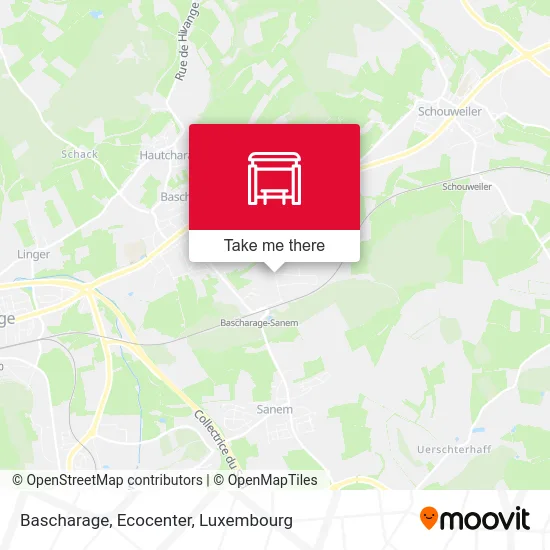 Bascharage, Ecocenter map