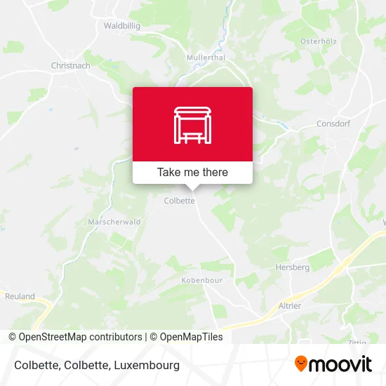 Colbette, Colbette map