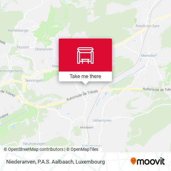 Niederanven, P.A.S. Aalbaach map