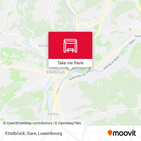 Ettelbruck, Gare map