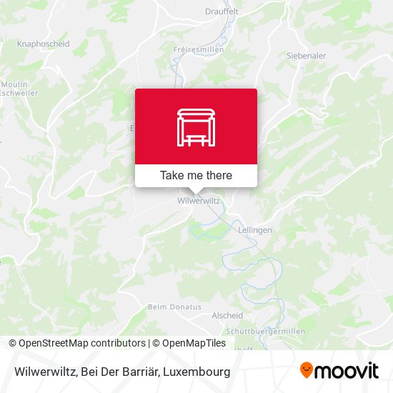 Wilwerwiltz, Bei Der Barriär Karte