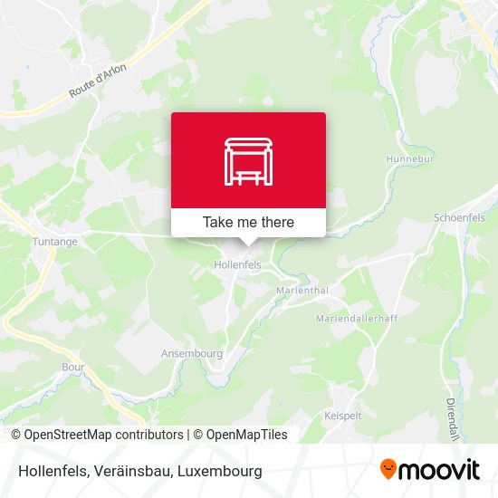 Hollenfels, Veräinsbau map