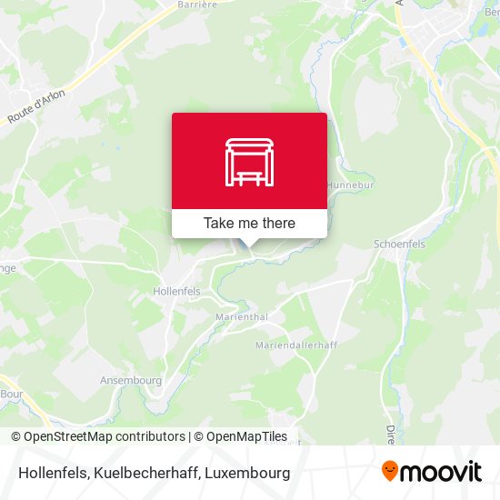 Hollenfels, Kuelbecherhaff map