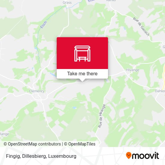 Fingig, Dillesbierg map