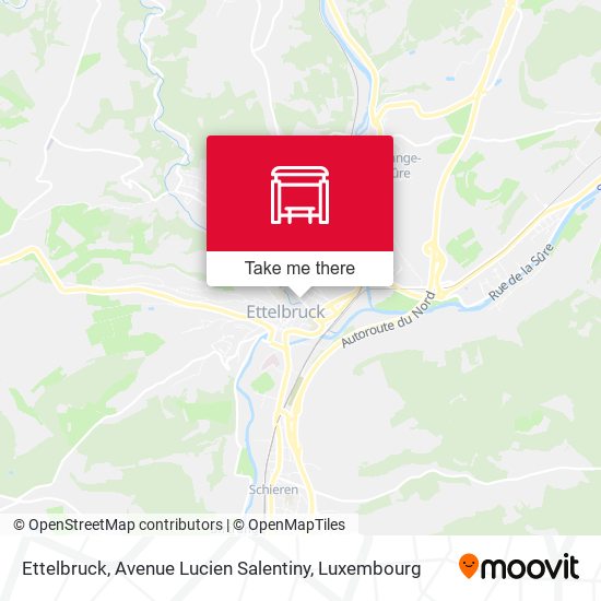 Ettelbruck, Avenue Lucien Salentiny map