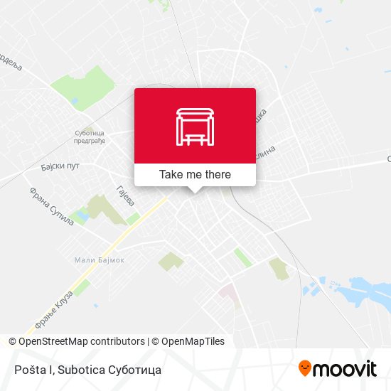 Pošta I map