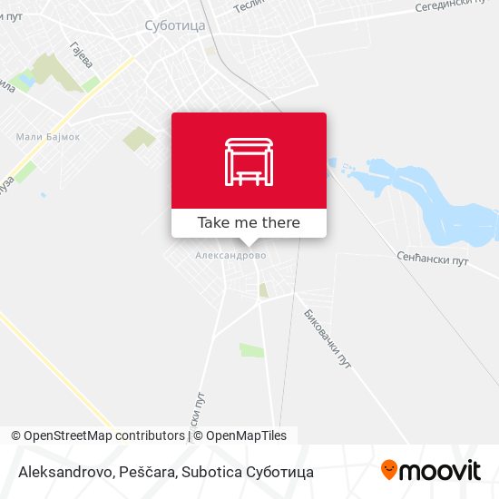 Aleksandrovo, Peščara map