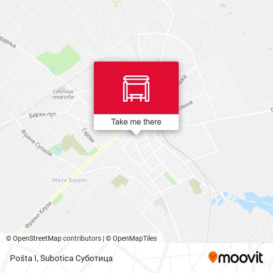 Pošta I map