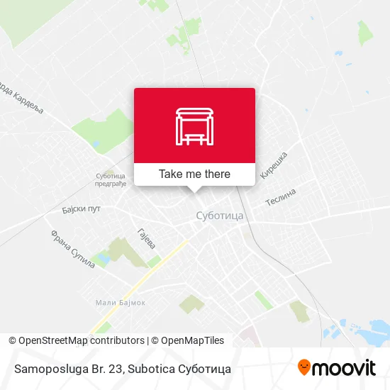 Samoposluga Br. 23 map