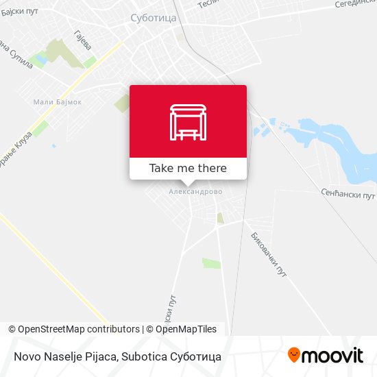 Novo Naselje Pijaca map