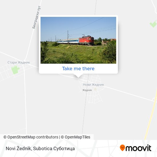 Novi Žednik map