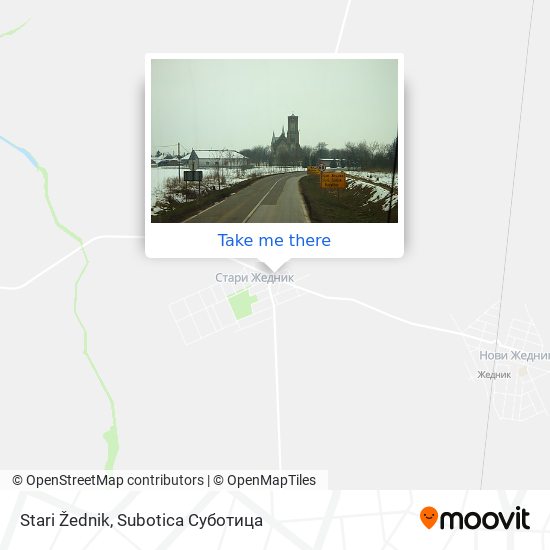 Stari Žednik map