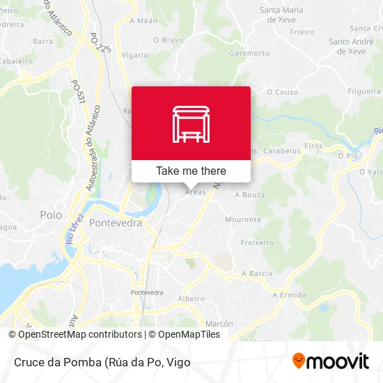 Cruce da Pomba map