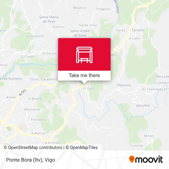 Ponte Bora (Itv) map