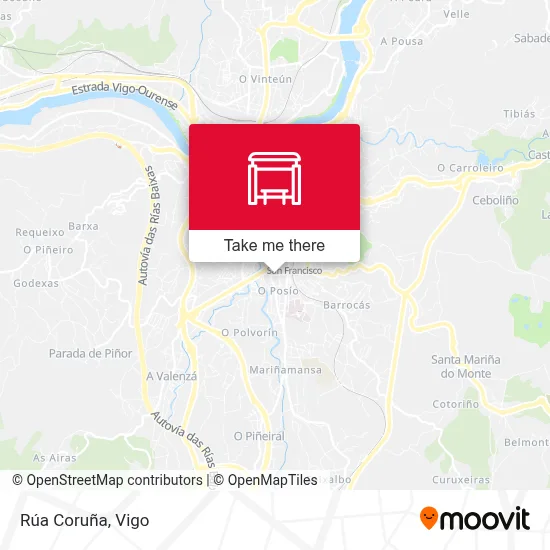 Rúa Coruña map