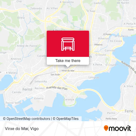 Virxe do Mar map