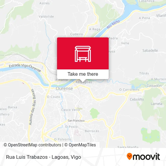 Rua Luis Trabazos - Lagoas map